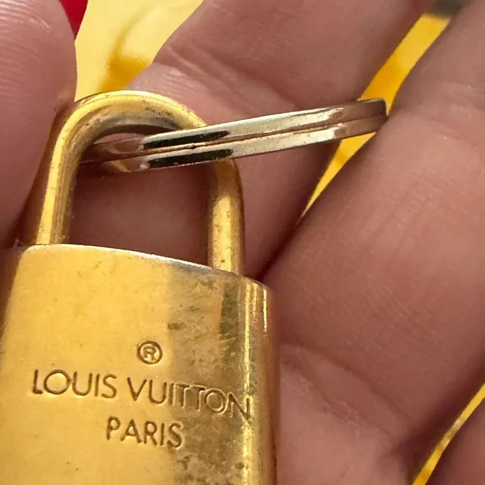 Louis Vuitton Gold Padlock Keychain